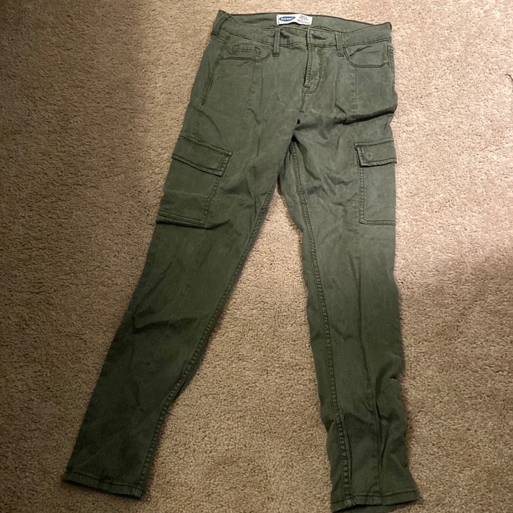 Camo green skinny jeans
